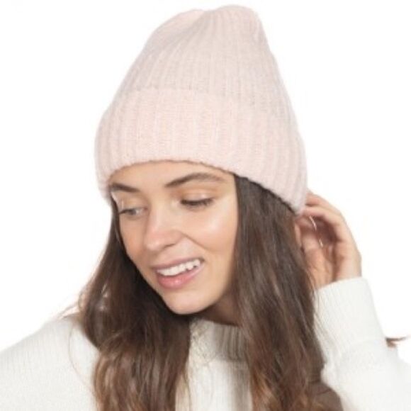 NWT Style & Co Rib Solid Pink Beanie - Picture 1 of 4